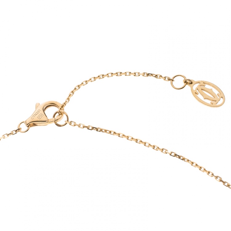 Pre Owned Cartier Diamants Légers De Cartier Diamond & 18kt Rose Gold SM Necklace 