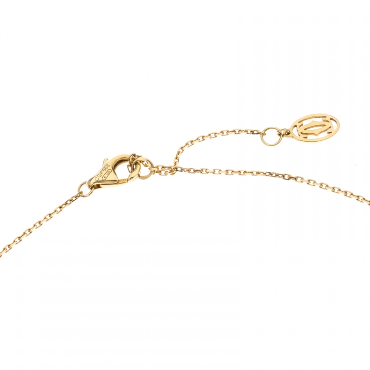 مملوكة مسبقًا Cartier Diamants Légers De Cartier Diamond & 18k Yellow Gold XS Necklace 