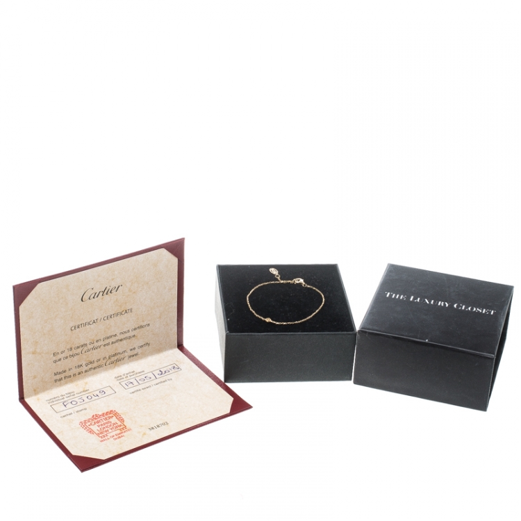 Pre Owned Cartier Diamants Legers de Cartier Diamond 18k Yellow Gold Bracelet