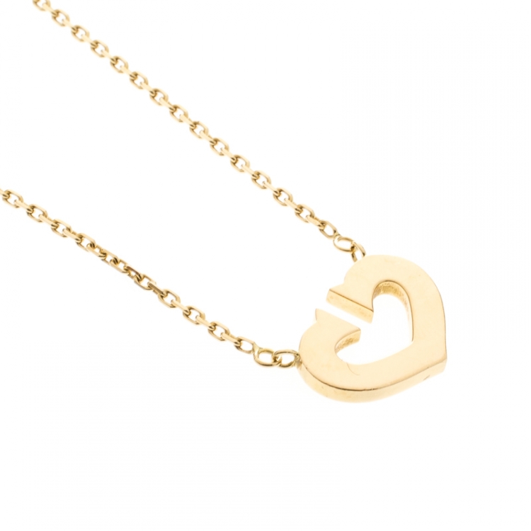 cartier necklace heart with hole