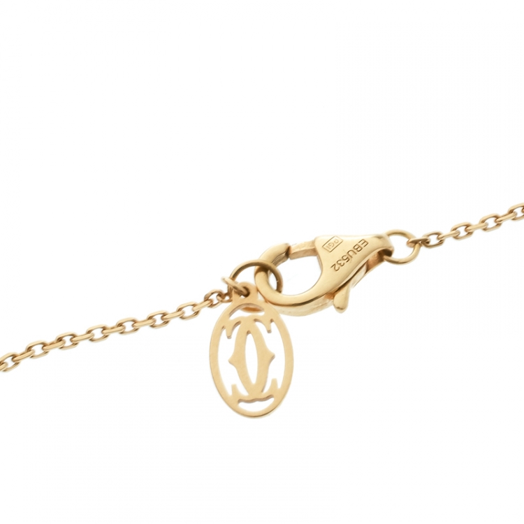 Pre Owned Cartier Diamants Legers Diamond 18k Yellow Gold Bracelet