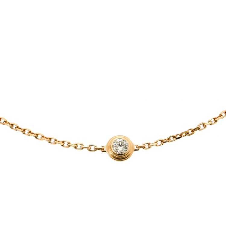 Pre Owned Cartier Diamants Legers Diamond 18k Yellow Gold Bracelet