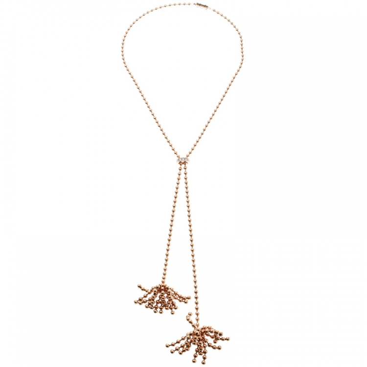 Cartier Paris Nouvelle Vague Diamond 18k Rose Gold Lariat