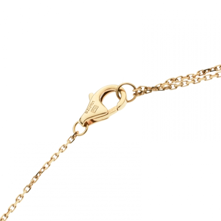 Pre Owned Cartier Diamants Légers De Cartier Diamond & 18k Yellow Gold XS Necklace 