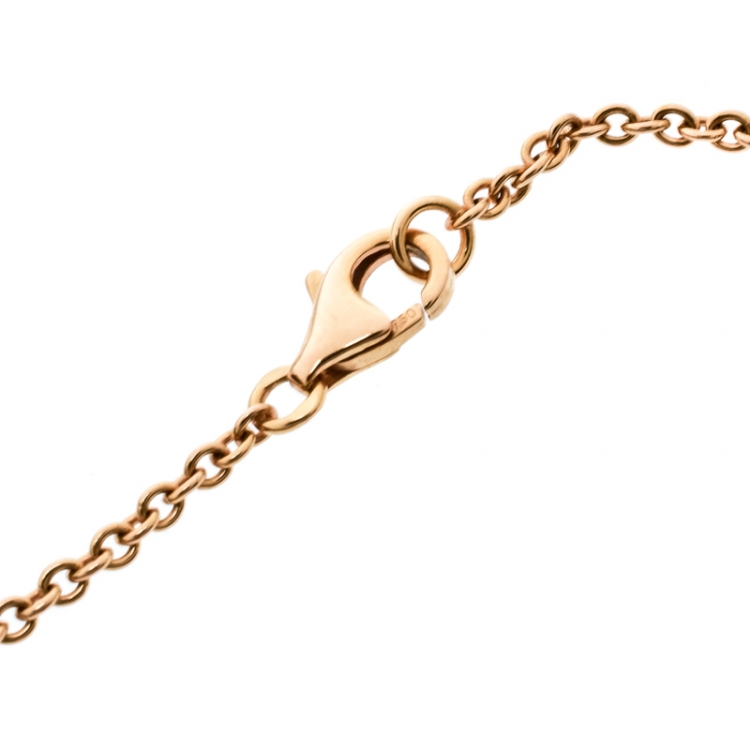 Pre Owned Cartier Love 2 Hoops 18k Rose Gold Bracelet 