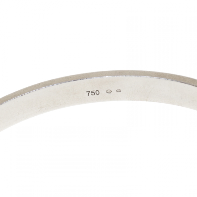 Pre Owned Cartier Love 18k White Gold Bracelet 17