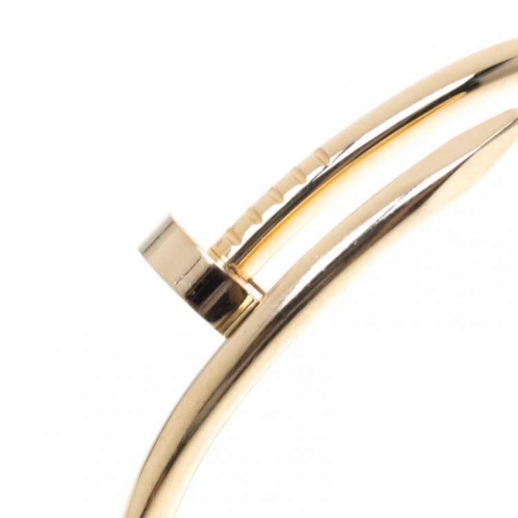 Pre Owned Cartier Juste Un Clou 18k Rose Gold Bracelet 16