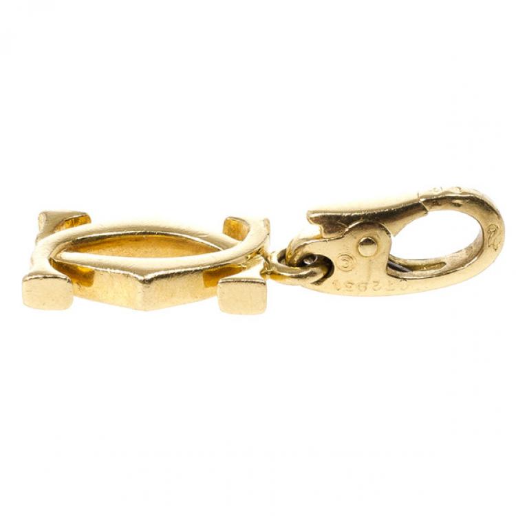 Pre Owned Cartier C De Cartier 18 K Yellow Gold Charm