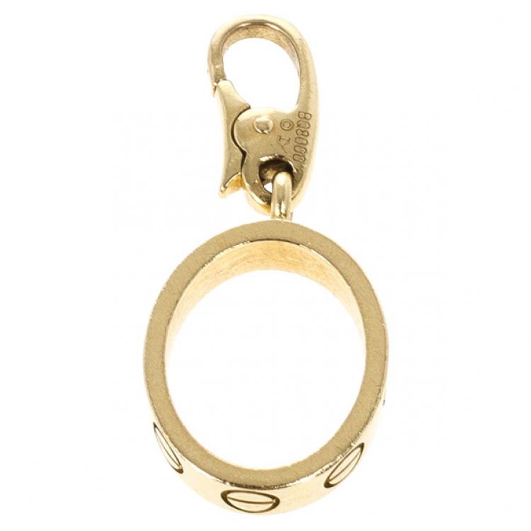 Pre Owned Cartier Love 18 K Yellow Gold Charm