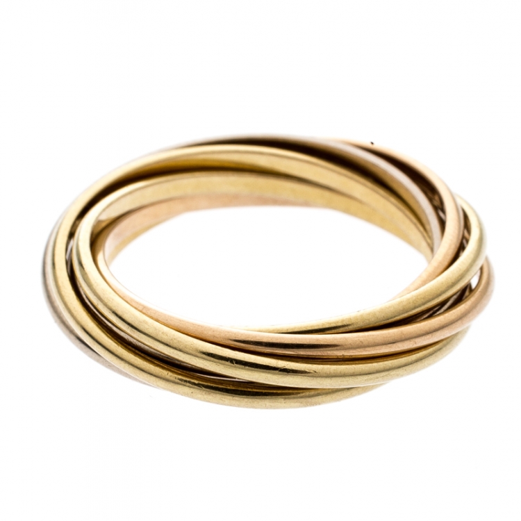 cartier 7 band rolling ring