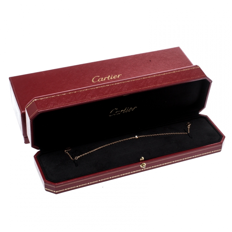 Pre Owned Cartier Diamants Legers de Cartier Diamond 18k Rose Gold Bracelet SM