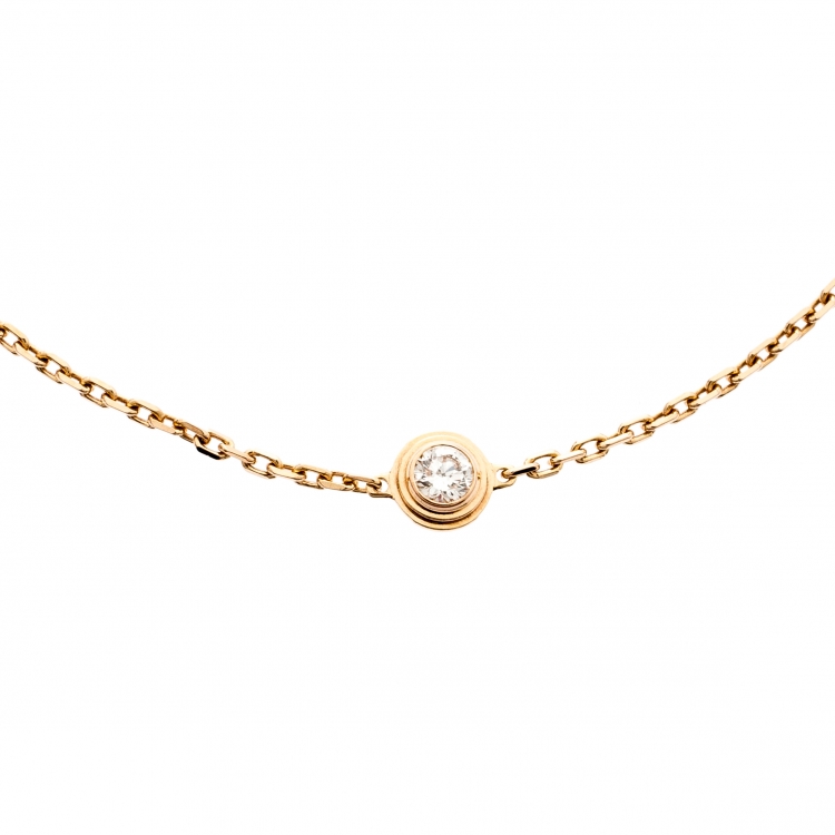 Pre Owned Cartier Diamants Legers de Cartier Diamond 18k Rose Gold Bracelet