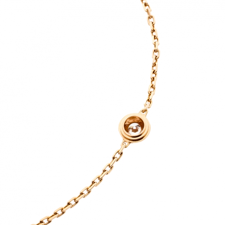 Pre Owned Cartier Diamants Legers de Cartier Diamond 18k Rose Gold Bracelet