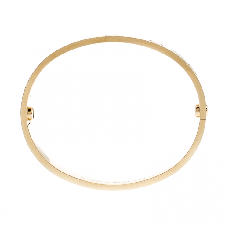 Pre Owned Cartier Love 18k Yellow Gold Bracelet 16