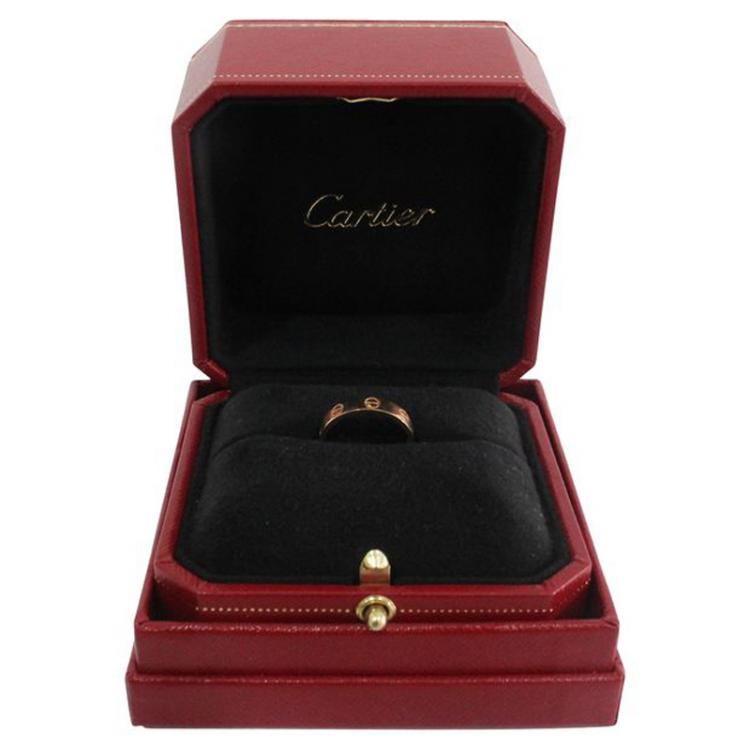 Pre Owned Cartier Love 18K Rose Gold Ring 49
