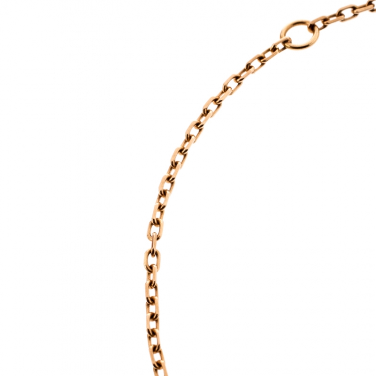 Pre Owned Cartier Saphirs Légers de Cartier Pink Sapphire 18K Rose Gold Bracelet