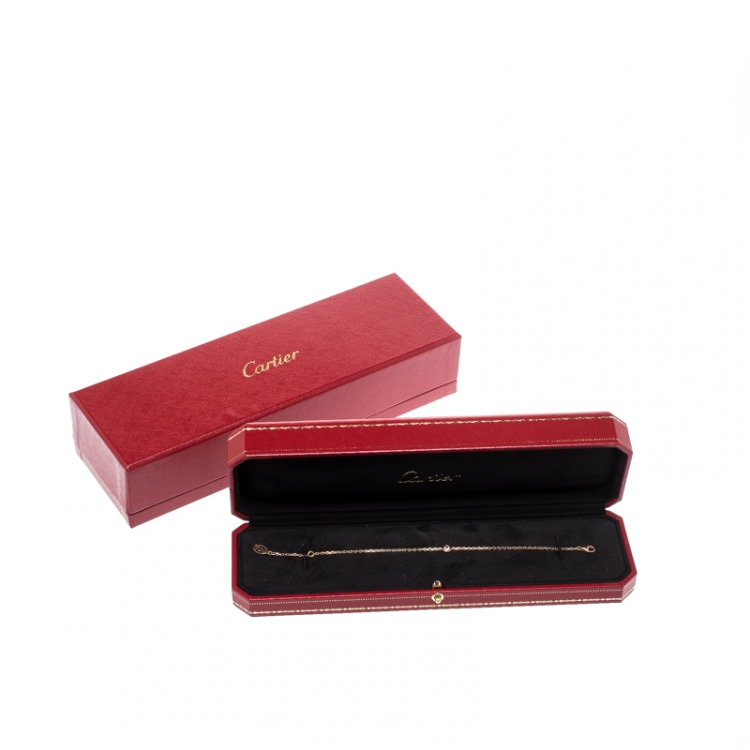Pre Owned Cartier Saphirs Légers de Cartier Pink Sapphire 18K Rose Gold Bracelet
