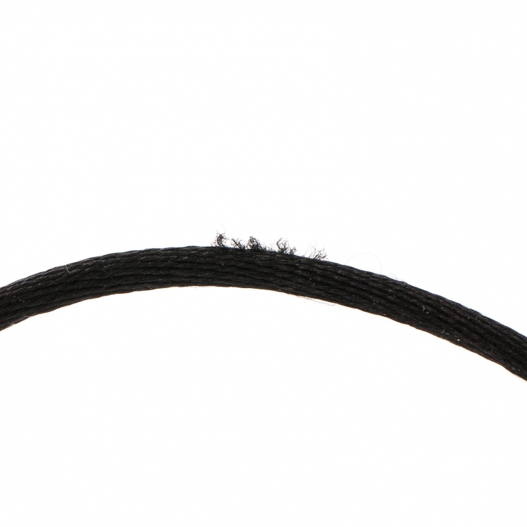 Pre Owned Cartier Trinity De Cartier Three Tone 18k Gold Black Adjustable Cord Bracelet