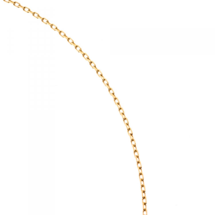 Pre Owned Cartier Diamants Légers De Cartier Diamond & 18k Yellow Gold SM Necklace
