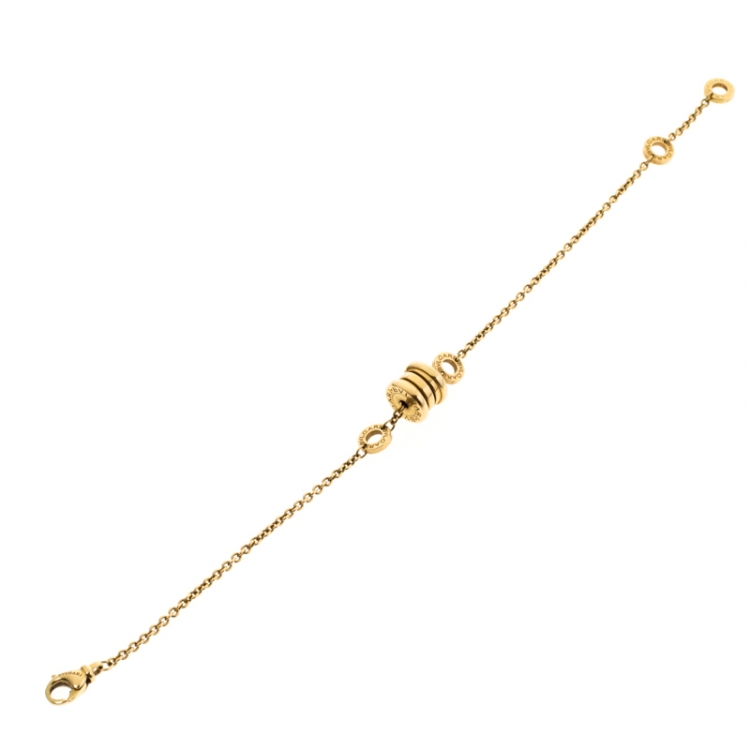 Pre Owned Bvlgari B.Zero1 18k Yellow Gold Soft Bracelet