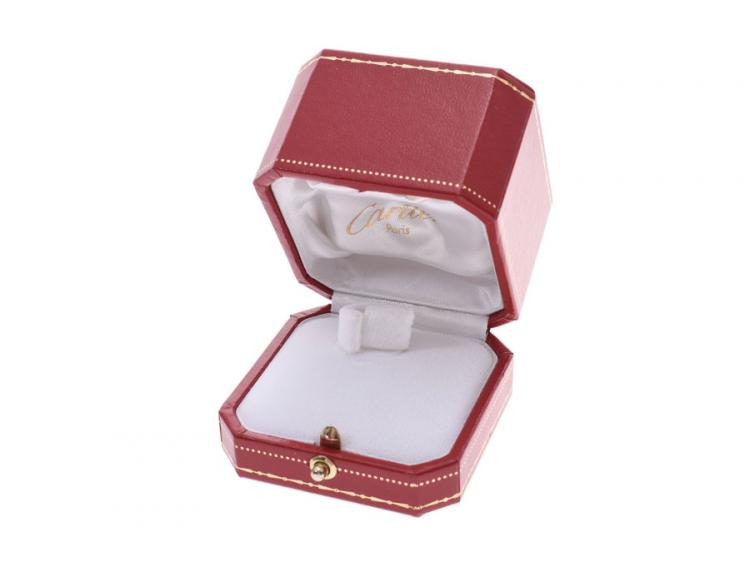 Pre Owned Cartier Trinity Ring 18k Rose Gold Band Ring Size 48