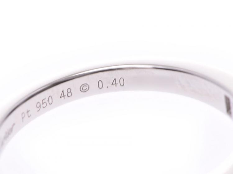 Pre Owned Cartier Solitaire Daimond Band Ring Size 48