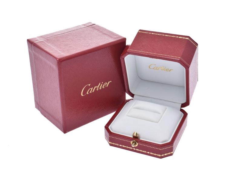 Pre Owned Cartier Solitaire Daimond Band Ring Size 48