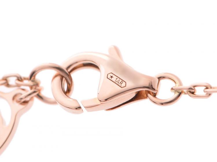 Pre Owned Cartier Diamanreger 18K Rose Gold And Diamond Pendant Necklace