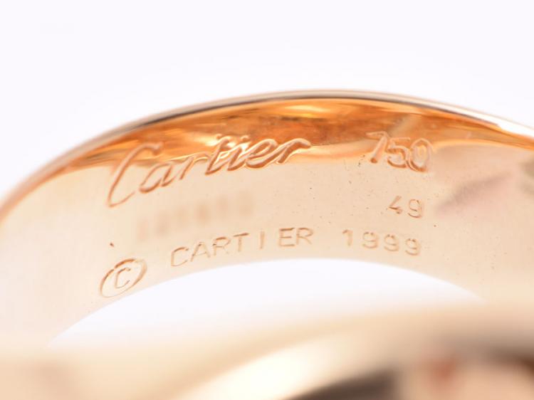 Pre Owned Cartier 18K Yellow Gold Ring Band Size 49