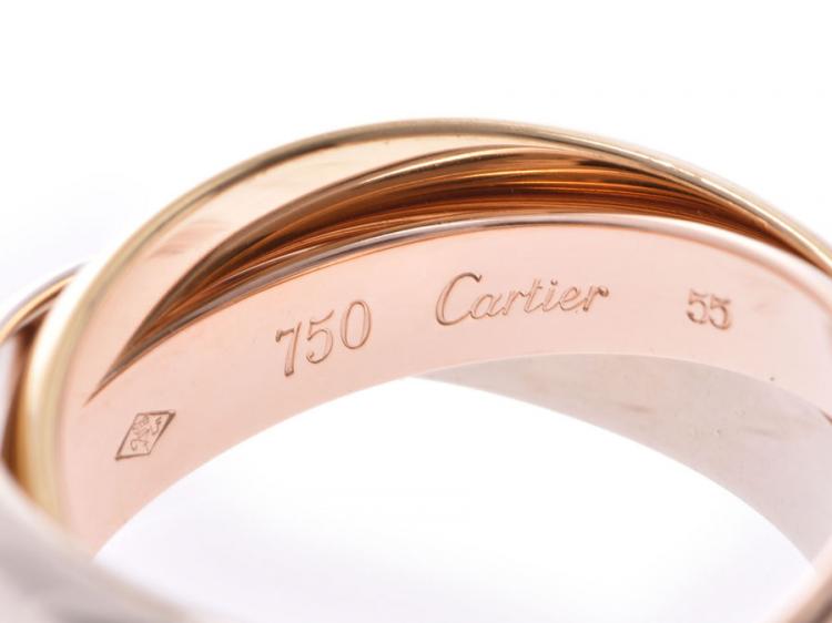 cartier trinity ring size 55