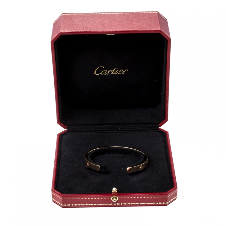 مملوكة مسبقًا Cartier Love 18k Yellow Gold Open Bracelet 18