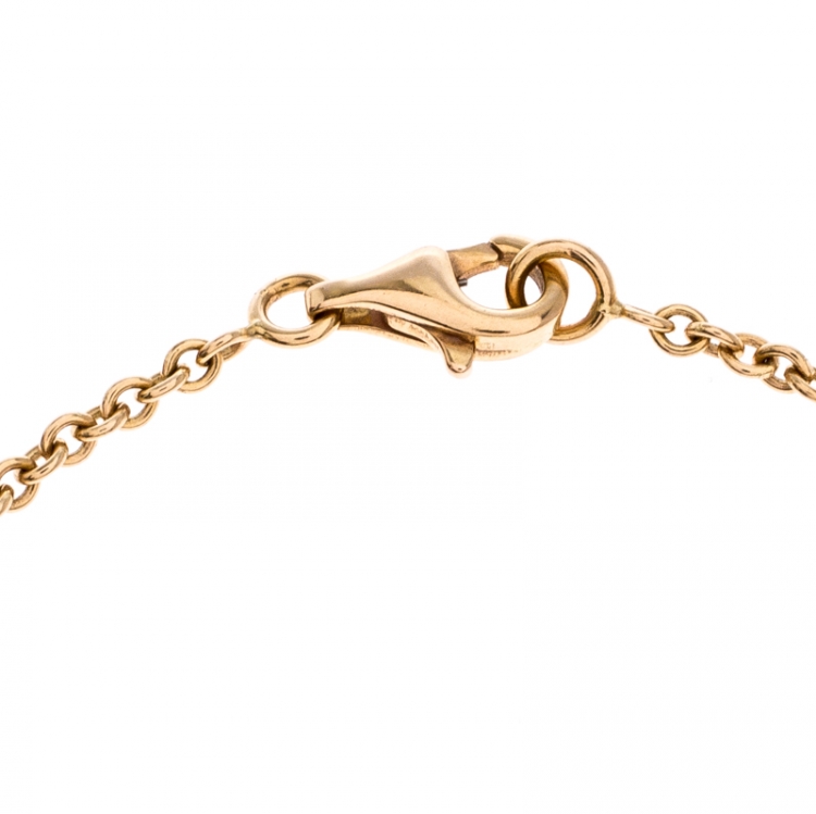 Pre Owned Cartier Love 2 Hoops 18K Rose Gold Bracelet