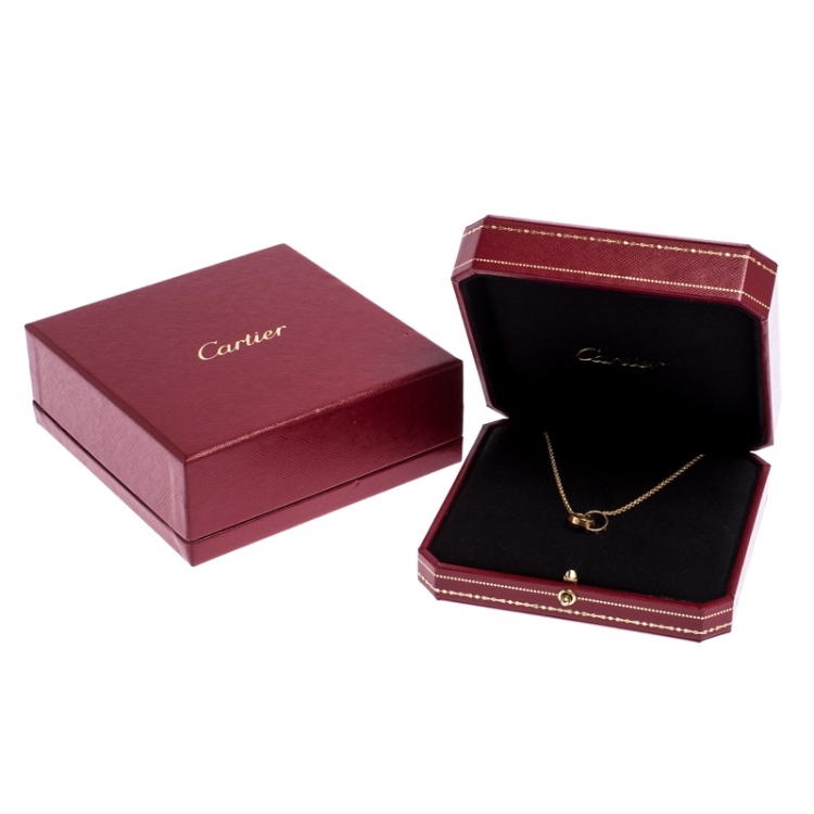 Pre Owned Cartier Love 2 Hoops 18K Rose Gold Bracelet