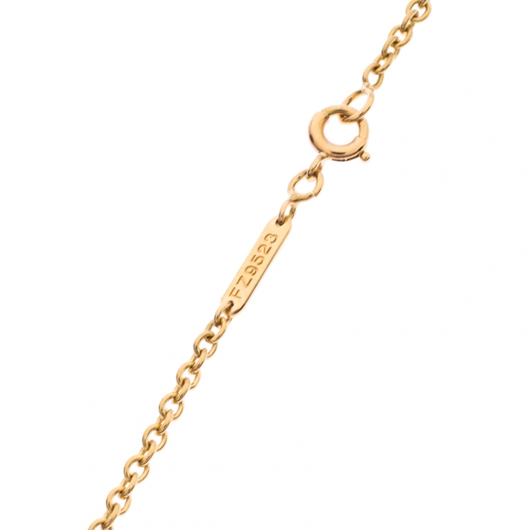 Pre Owned Cartier Trinity De Cartier 18K Three Tone Gold Pendant Necklace