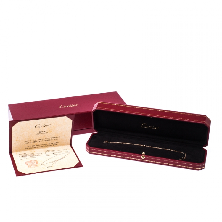 Pre Owned Cartier Diamants Legers de Cartier Diamond 18k Rose Gold Bracelet