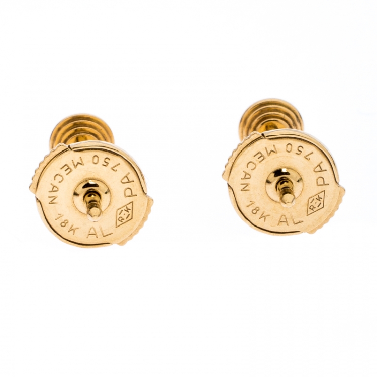 Pre Owned Cartier Diamants Légers 18K Yellow Gold Diamonds XS Earrings
