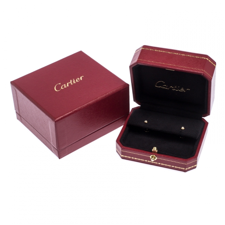 Pre Owned Cartier Diamants Légers 18K Yellow Gold Diamonds XS Earrings