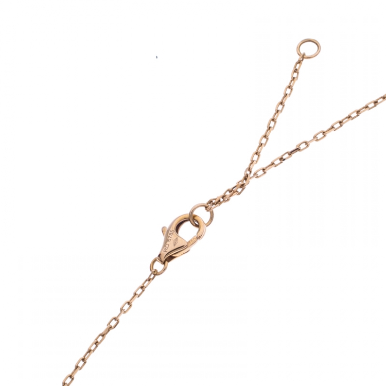 Pre Owned Cartier Trinity de Cartier Heart Three Tone 18k Gold Pendant Necklace