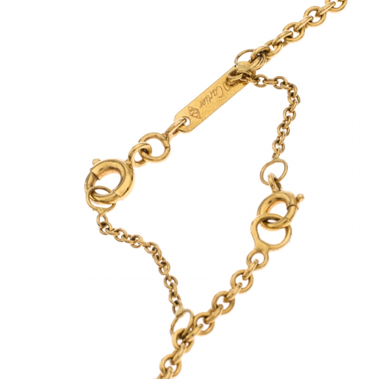 Pre Owned Cartier Trinity De Cartier 18K Three Tone Gold Pendant Necklace