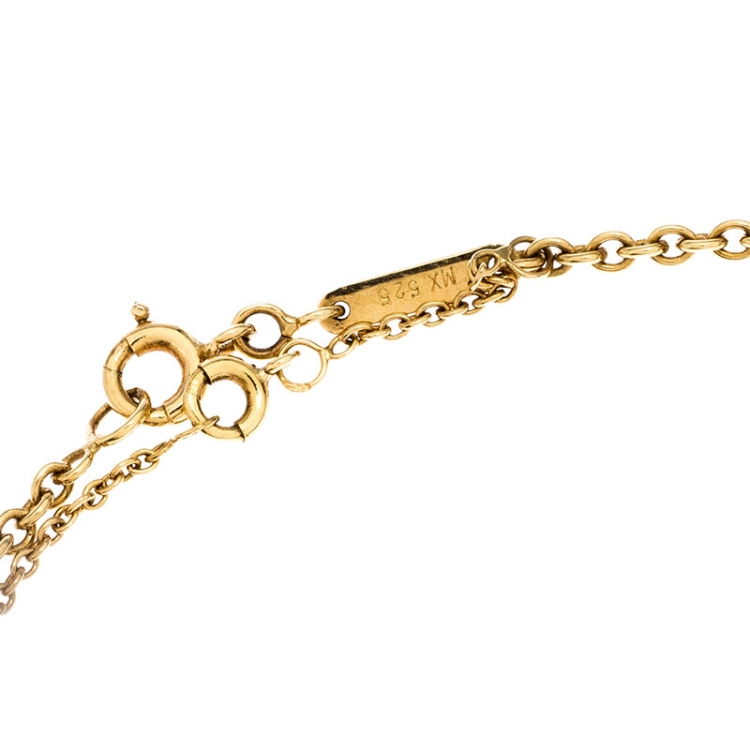 Pre Owned Cartier Trinity De Cartier 18K Three Tone Gold Pendant Necklace