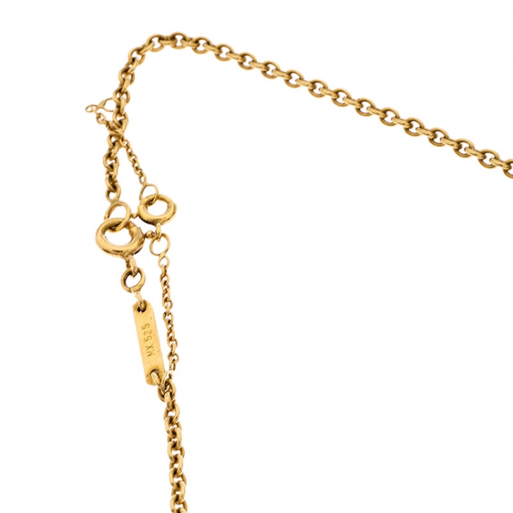 Pre Owned Cartier Trinity De Cartier 18K Three Tone Gold Pendant Necklace
