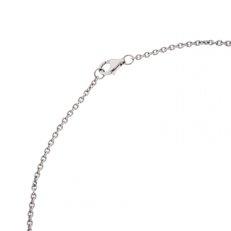 مملوكة مسبقًا Cartier Love 2 Hoops 18K White Gold Chain Necklace