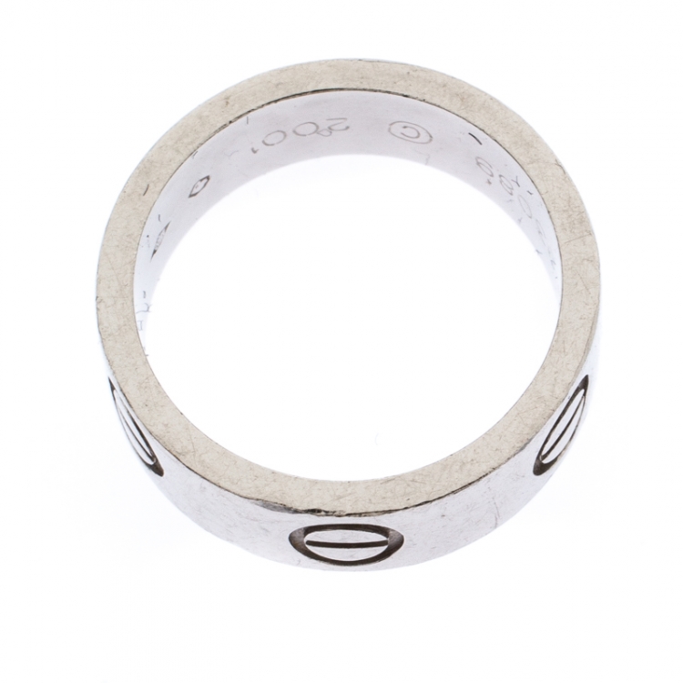 مملوكة مسبقًا Cartier Love Platinum Band Ring Size 46