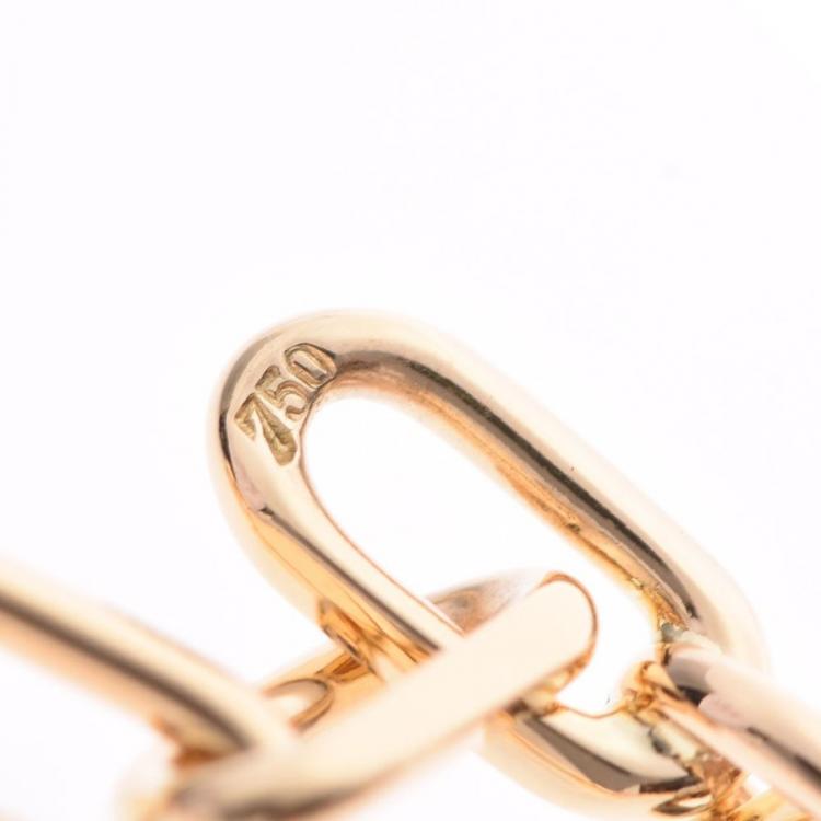 Pre Owned Cartier Spartacus 18K Yellow Gold Link Bracelet 17 CM