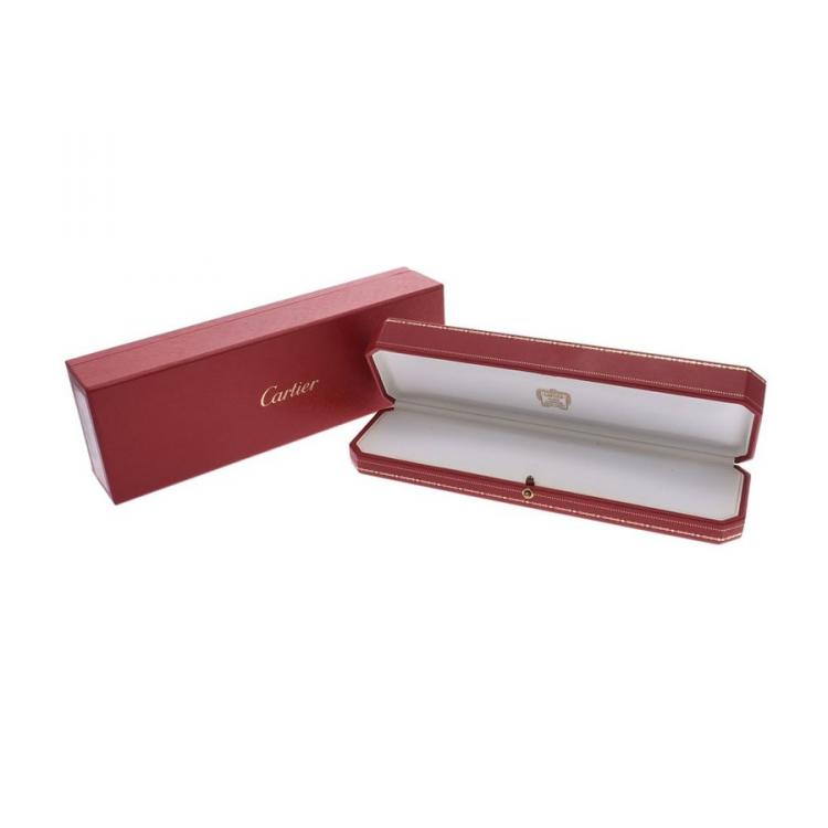Pre Owned Cartier Spartacus 18K Yellow Gold Link Bracelet 17 CM