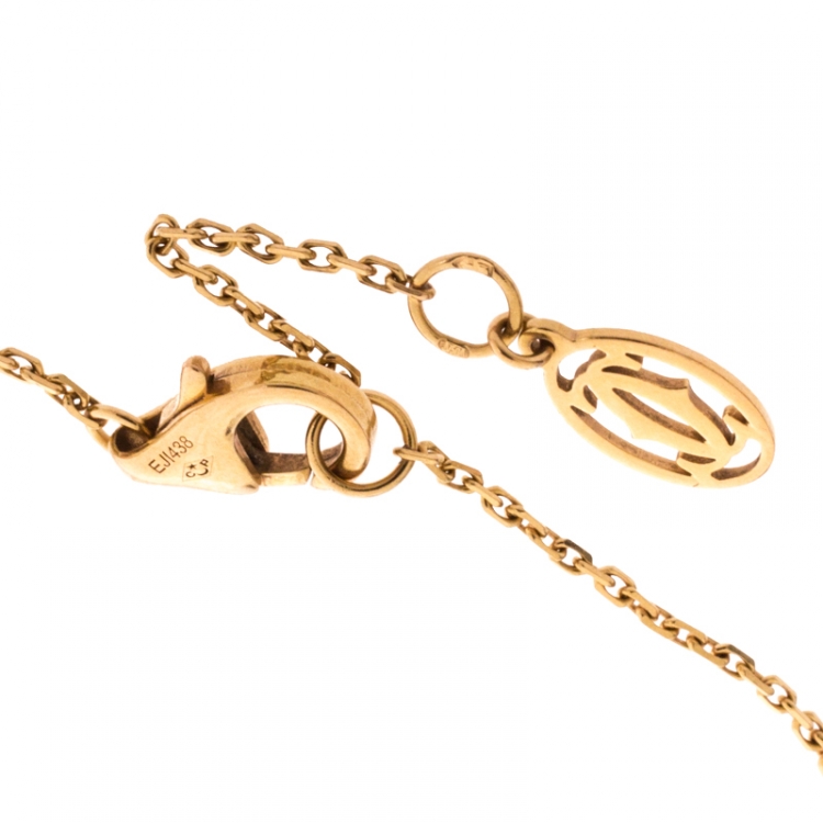Pre Owned Cartier Diamants Legers De Cartier Diamond 18K Yellow Gold Bracelet 
