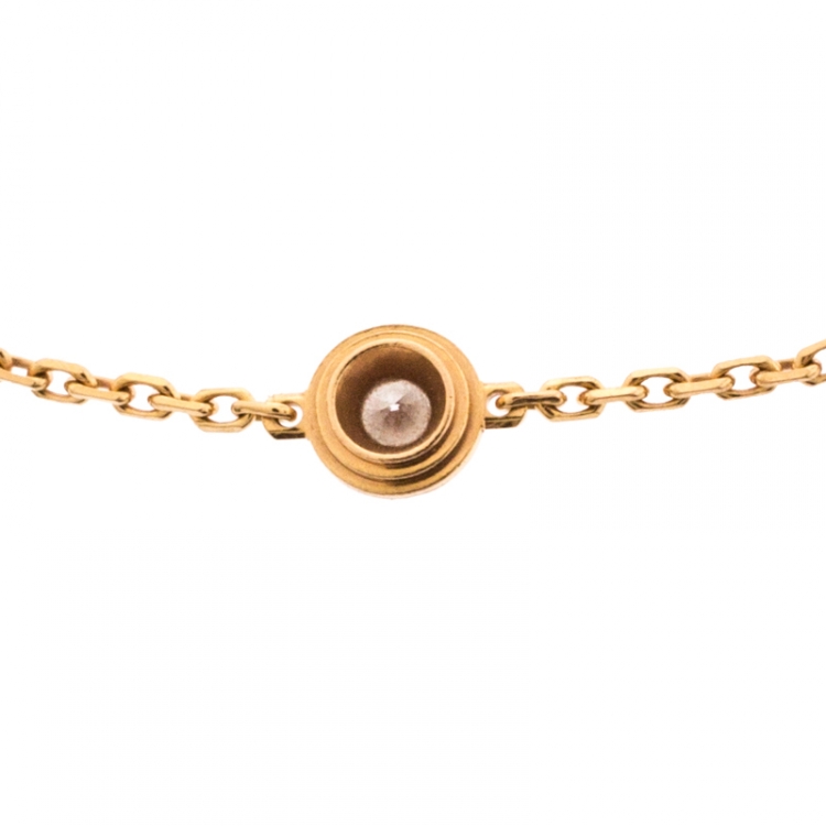 Pre Owned Cartier Diamants Legers De Cartier Diamond 18K Yellow Gold Bracelet 