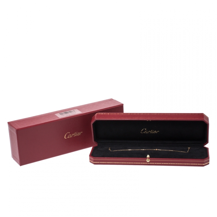 Pre Owned Cartier Diamants Legers De Cartier Diamond 18K Yellow Gold Bracelet 