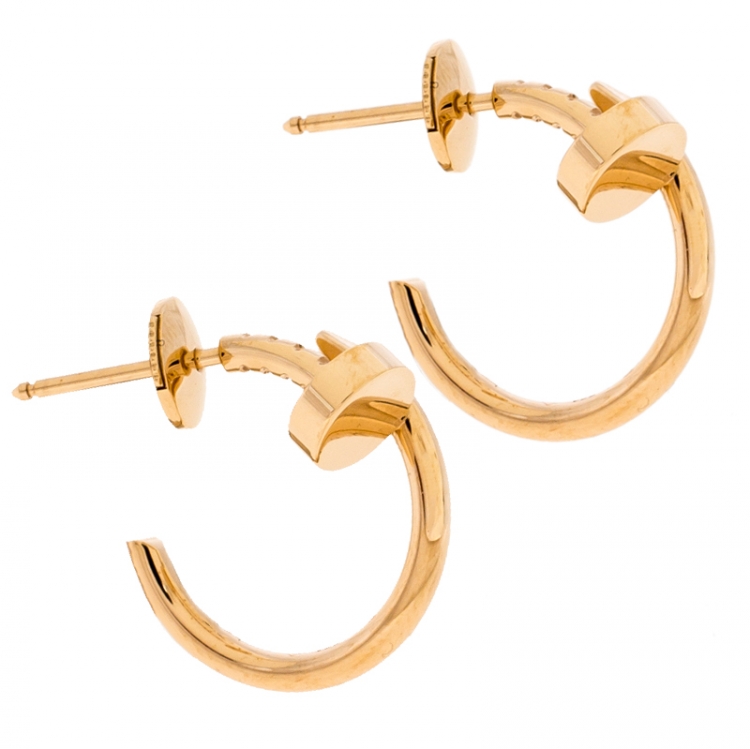 cartier nail hoop earrings