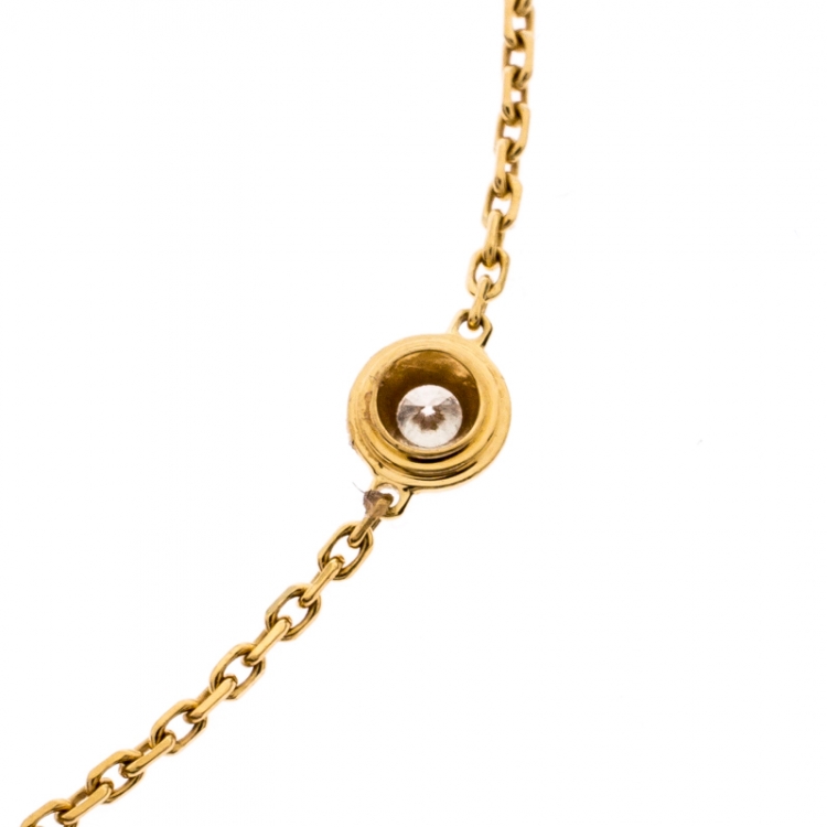Pre Owned Cartier Diamants Legers de Cartier Diamond 18k Yellow Gold Bracelet